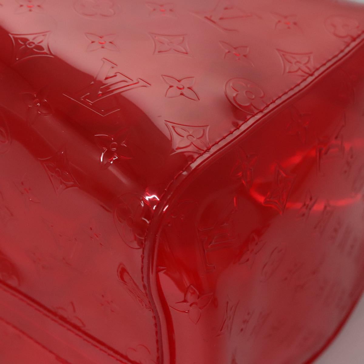 Louis Vuitton Red Vinyl Keepall Bandouliere 50