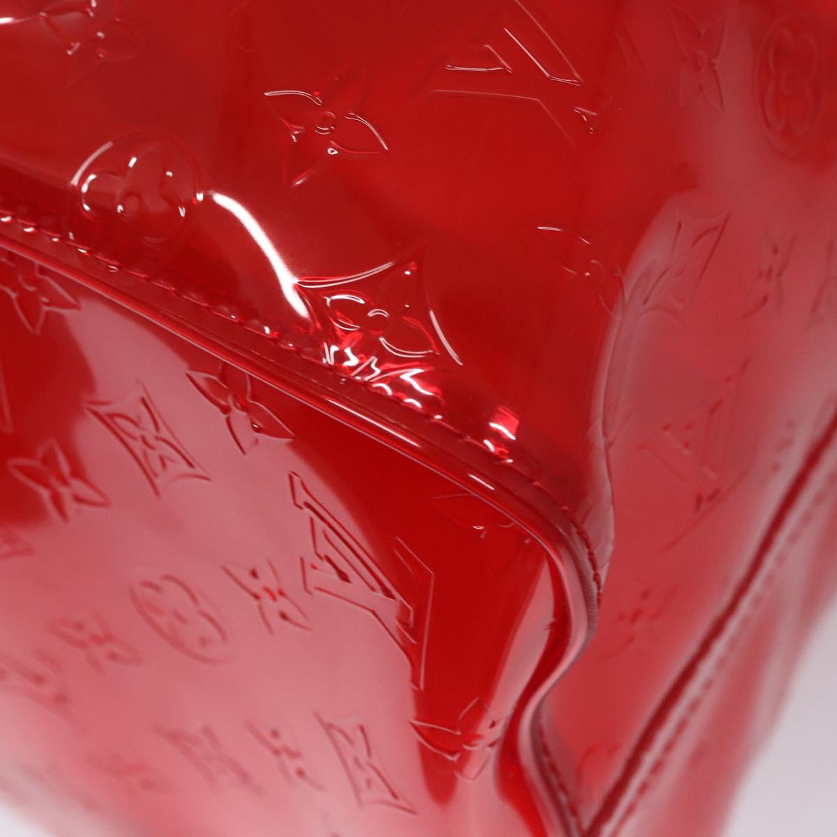 Louis Vuitton Red Vinyl Keepall Bandouliere 50
