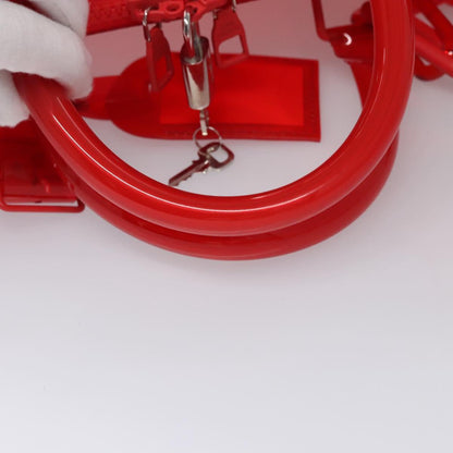 Louis Vuitton Red Vinyl Keepall Bandouliere 50