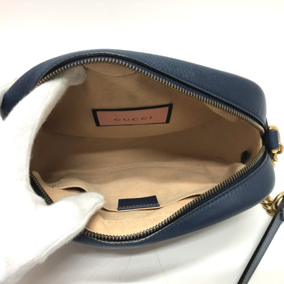 Gucci Blue Leather Marmont