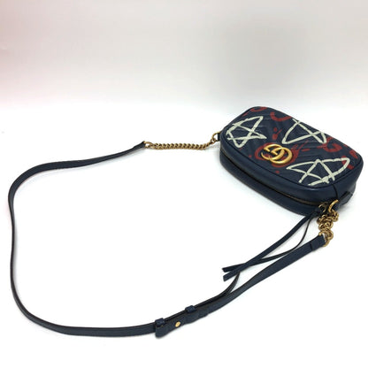 Gucci Blue Leather Marmont