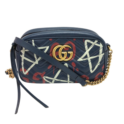 Gucci Blue Leather Marmont