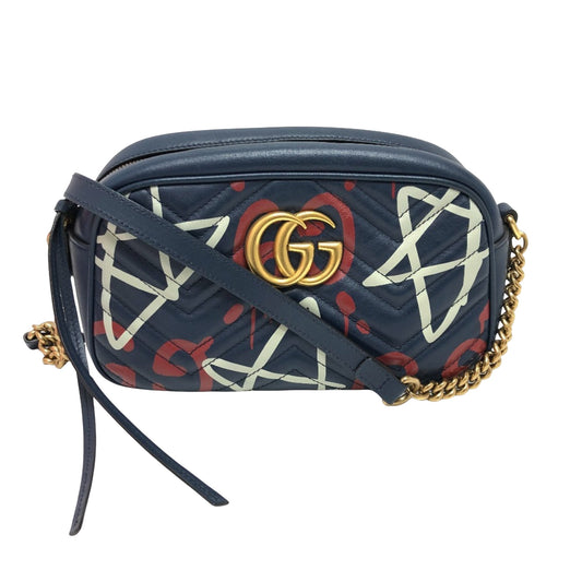 Gucci Blue Leather Marmont