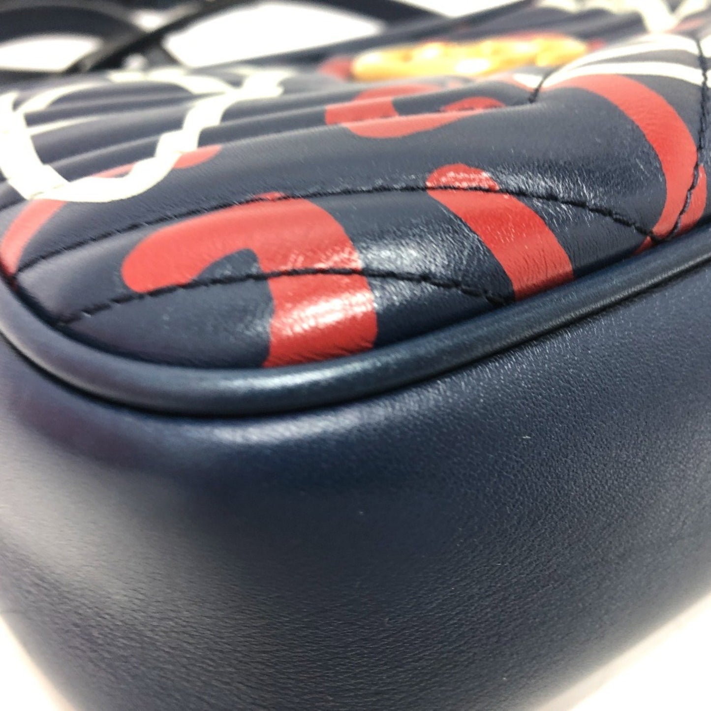 Gucci Blue Leather Marmont