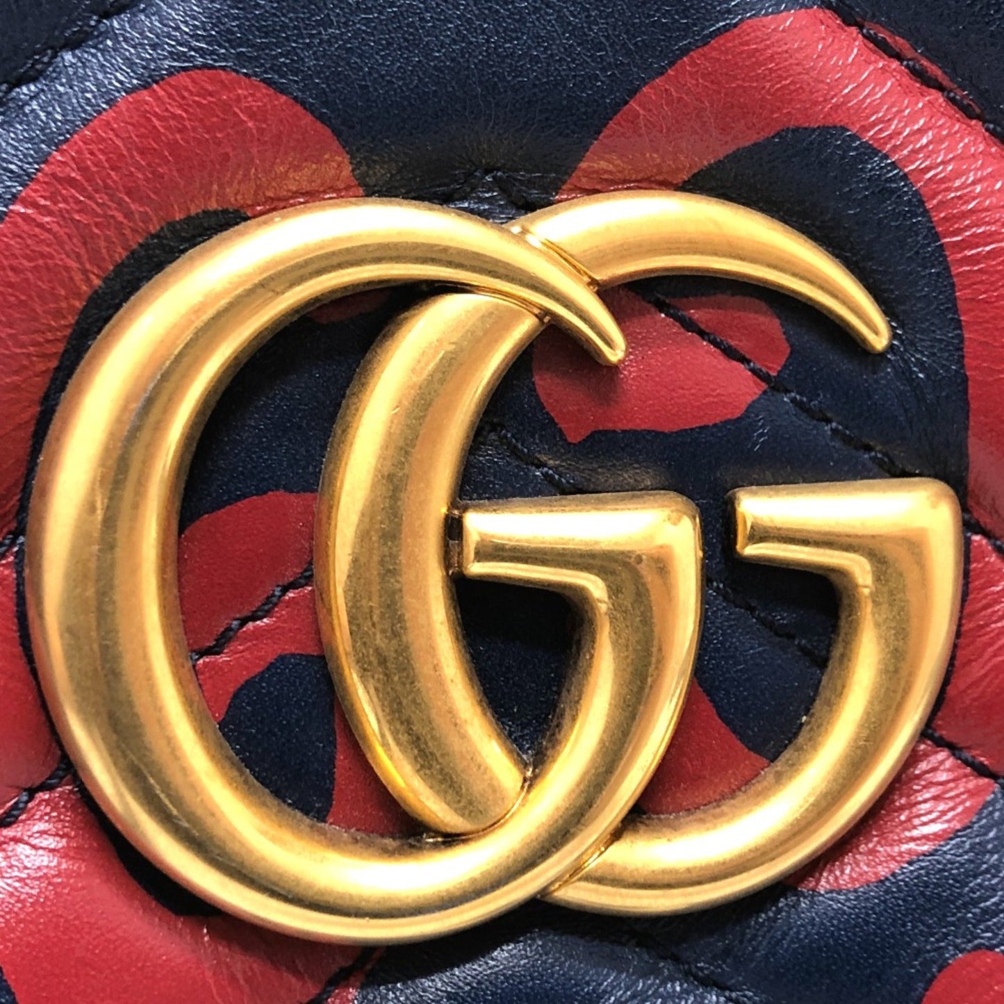 Gucci Blue Leather Marmont
