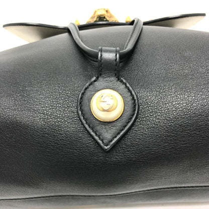 Gucci Black Leather Animalier