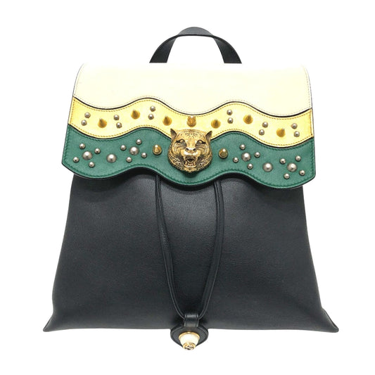 Gucci Black Leather Animalier