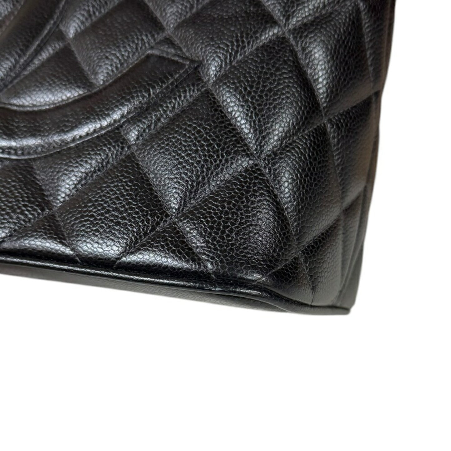 Chanel Black Leather Medaillon
