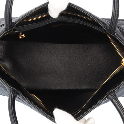 Chanel Black Leather Medaillon