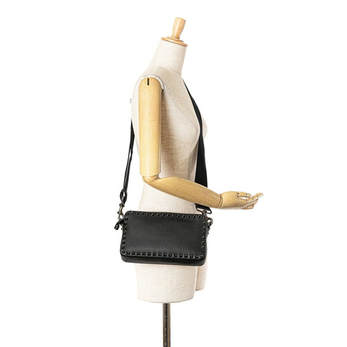 Valentino Garavani Black Leather Rockstud