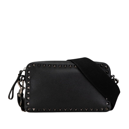 Valentino Garavani Black Leather Rockstud
