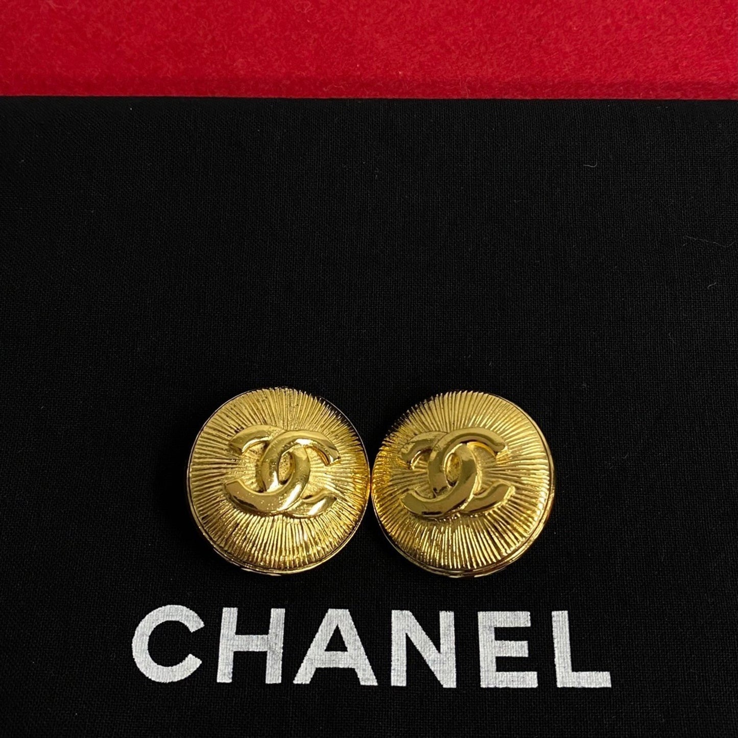 Chanel Gold Gold Plated Coco Mark