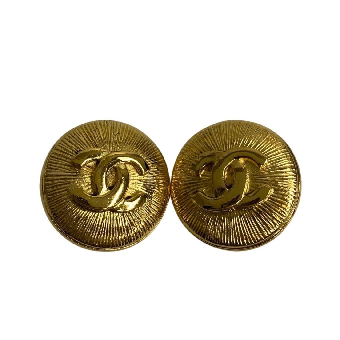 Chanel Gold Gold Plated Coco Mark