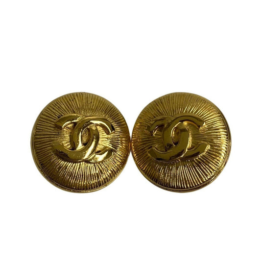 Chanel Gold Gold Plated Coco Mark
