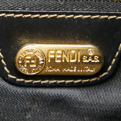 Fendi Brown Canvas Pequin
