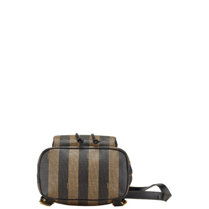 Fendi Brown Canvas Pequin