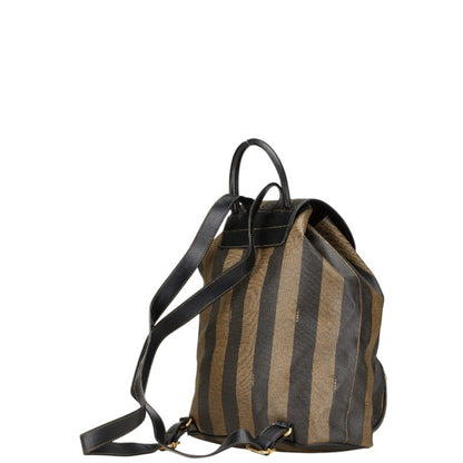 Fendi Brown Canvas Pequin