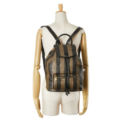 Fendi Brown Canvas Pequin