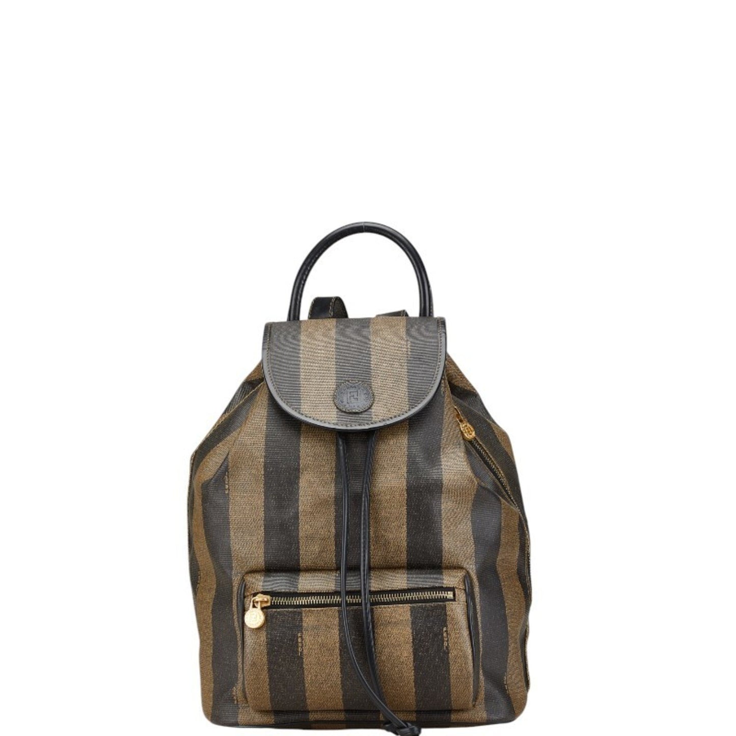 Fendi Brown Canvas Pequin