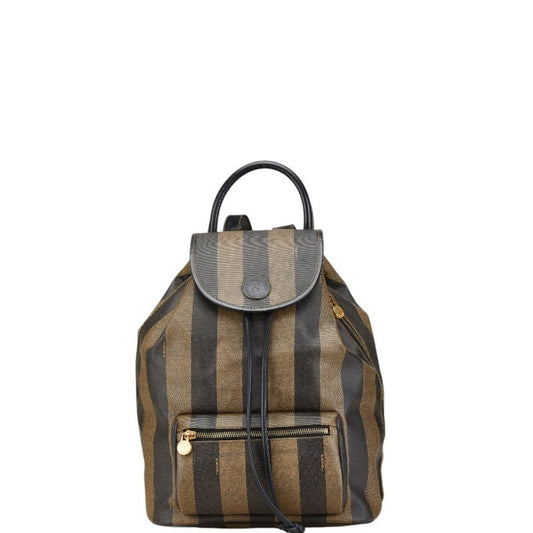 Fendi Brown Canvas Pequin