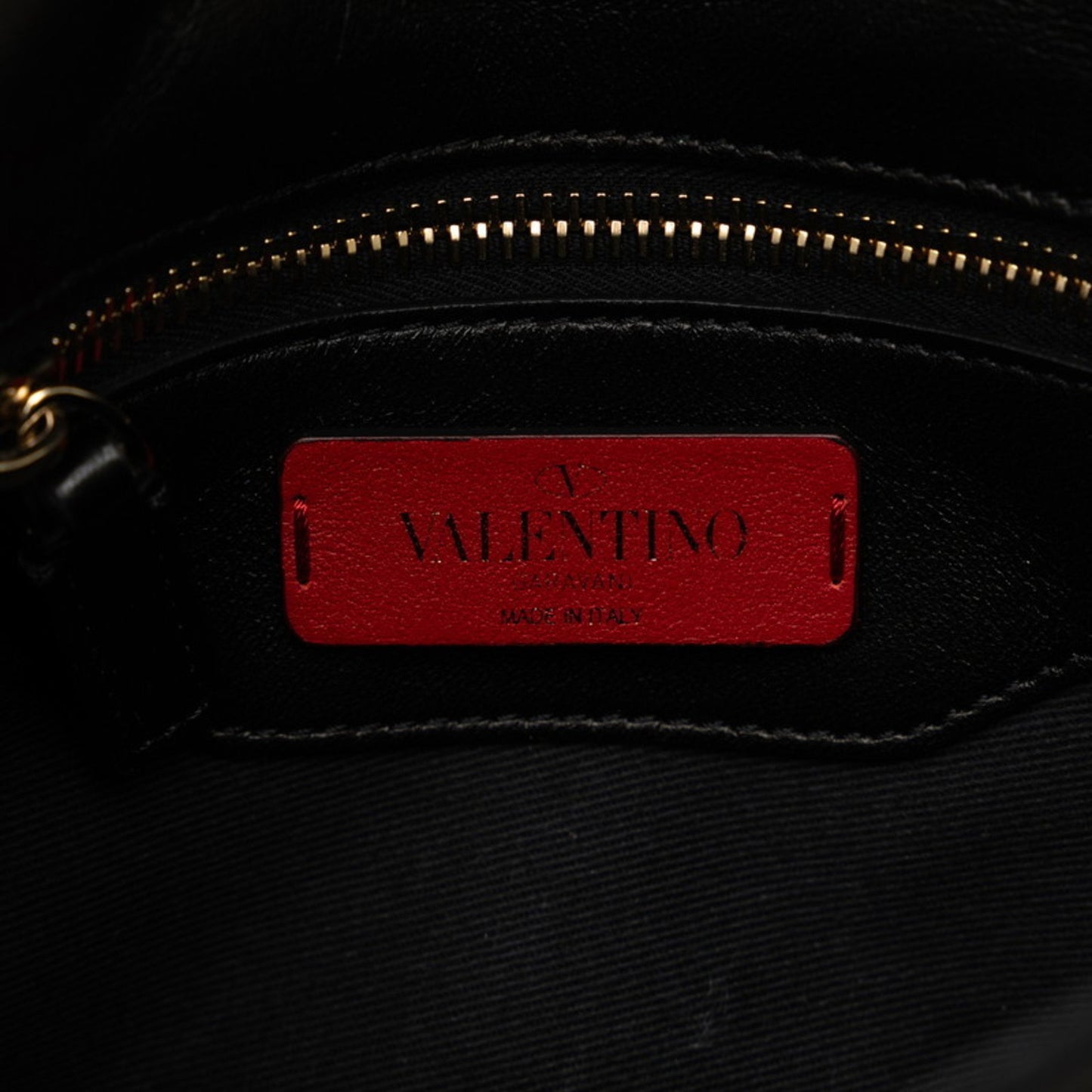 Valentino Garavani Black Leather Candystud