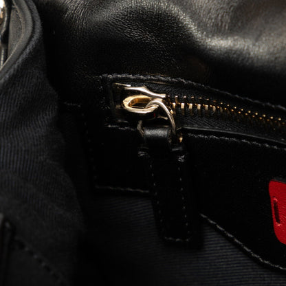 Valentino Garavani Black Leather Candystud