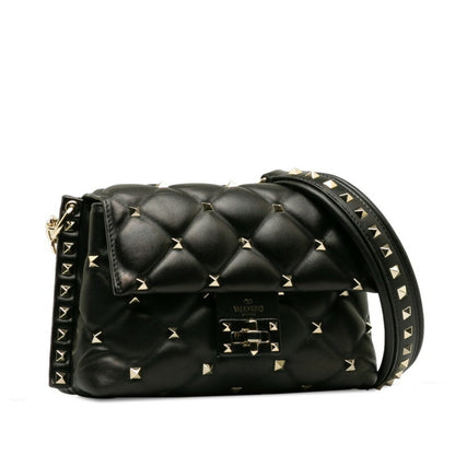 Valentino Garavani Black Leather Candystud