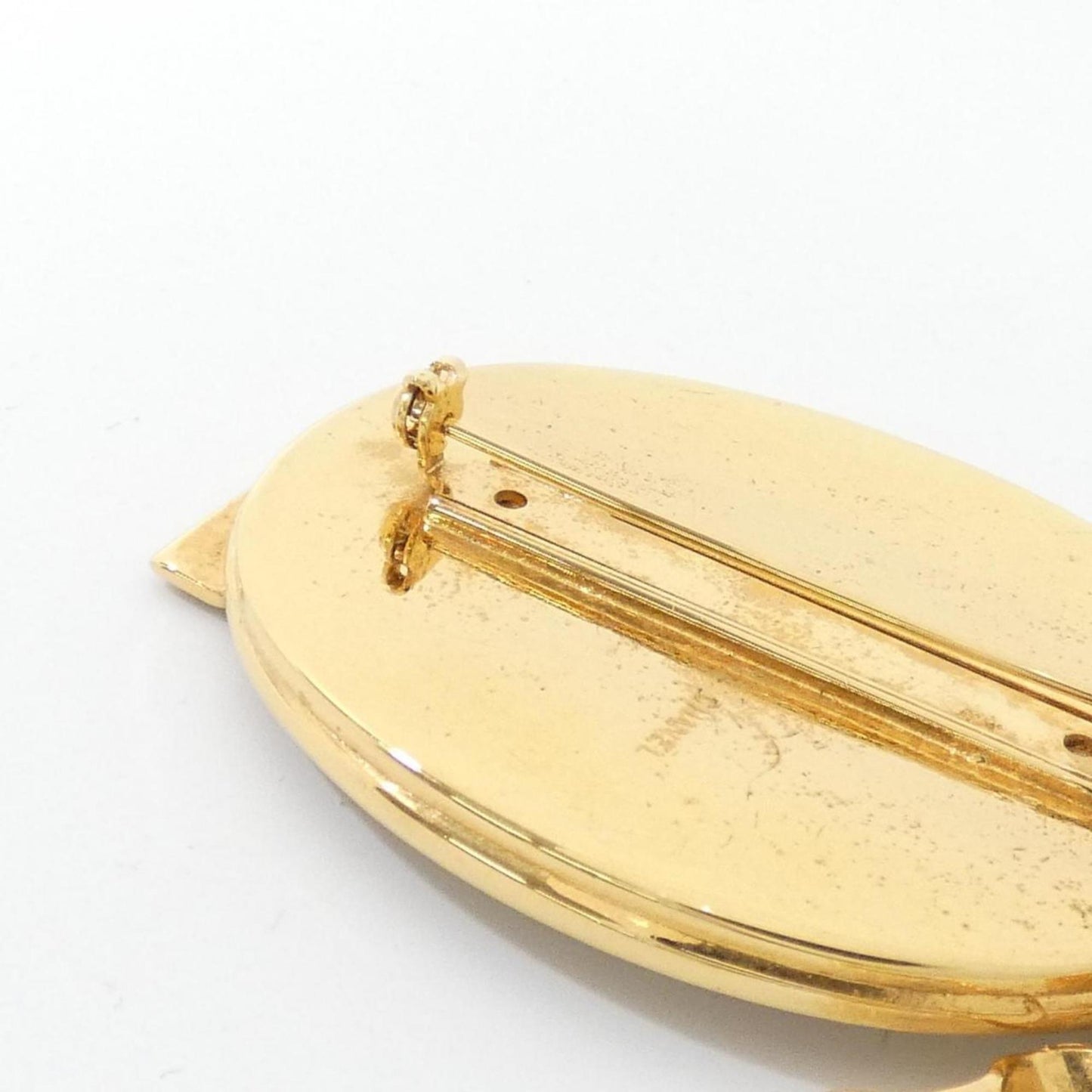 Chanel Gold Gold Plated Coco Mark