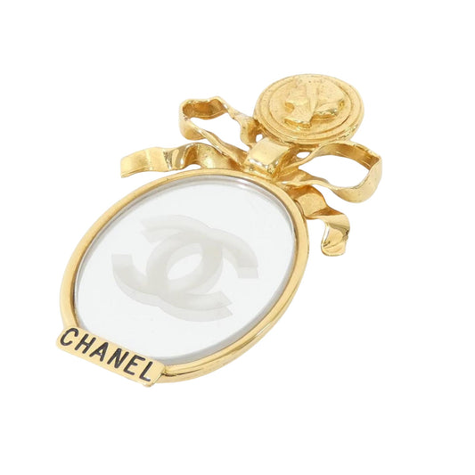 Chanel Gold Gold Plated Coco Mark