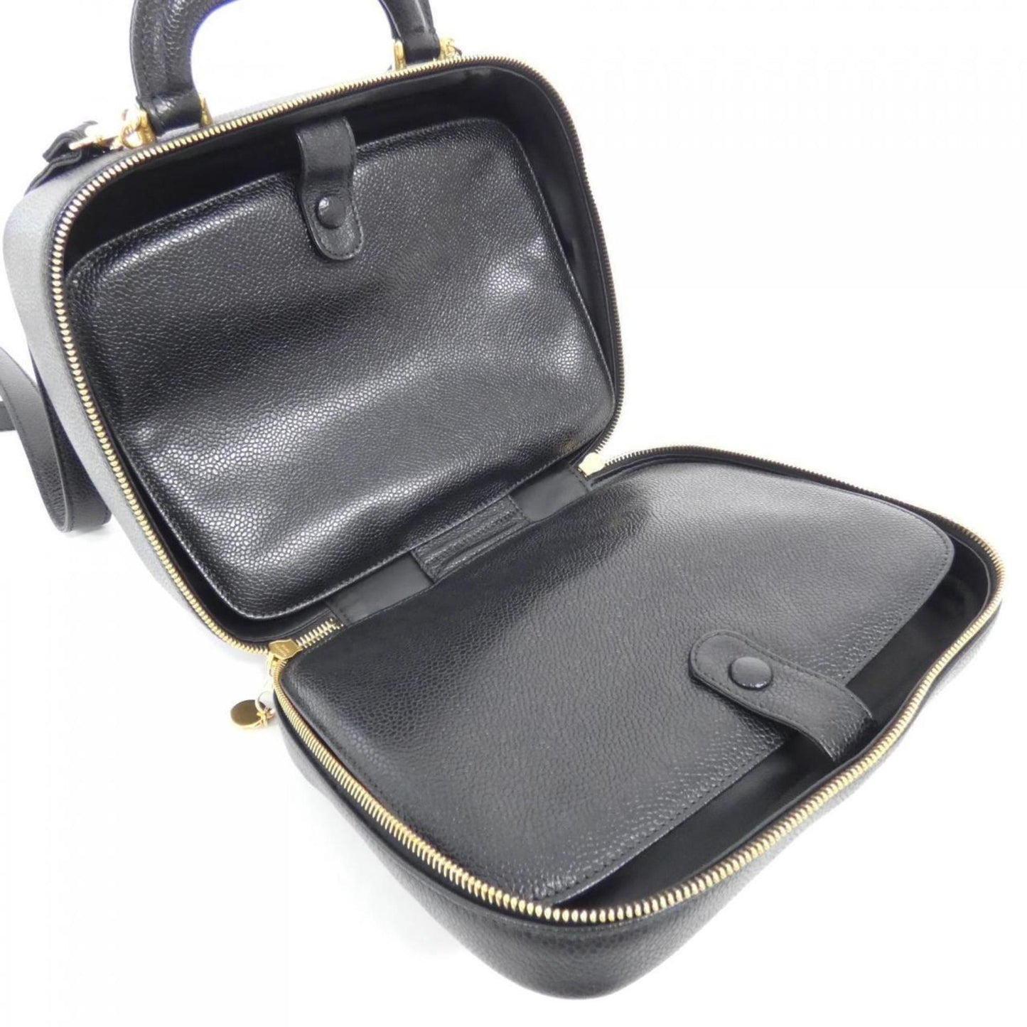 Chanel Black Leather Coco Handle