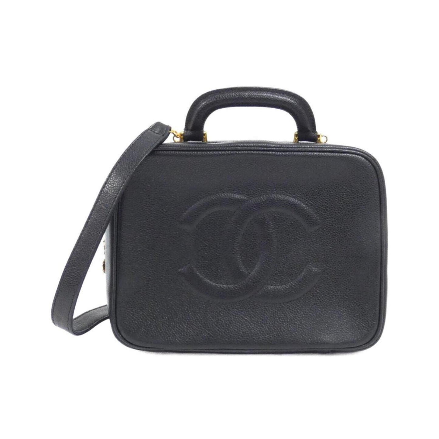 Chanel Black Leather Coco Handle