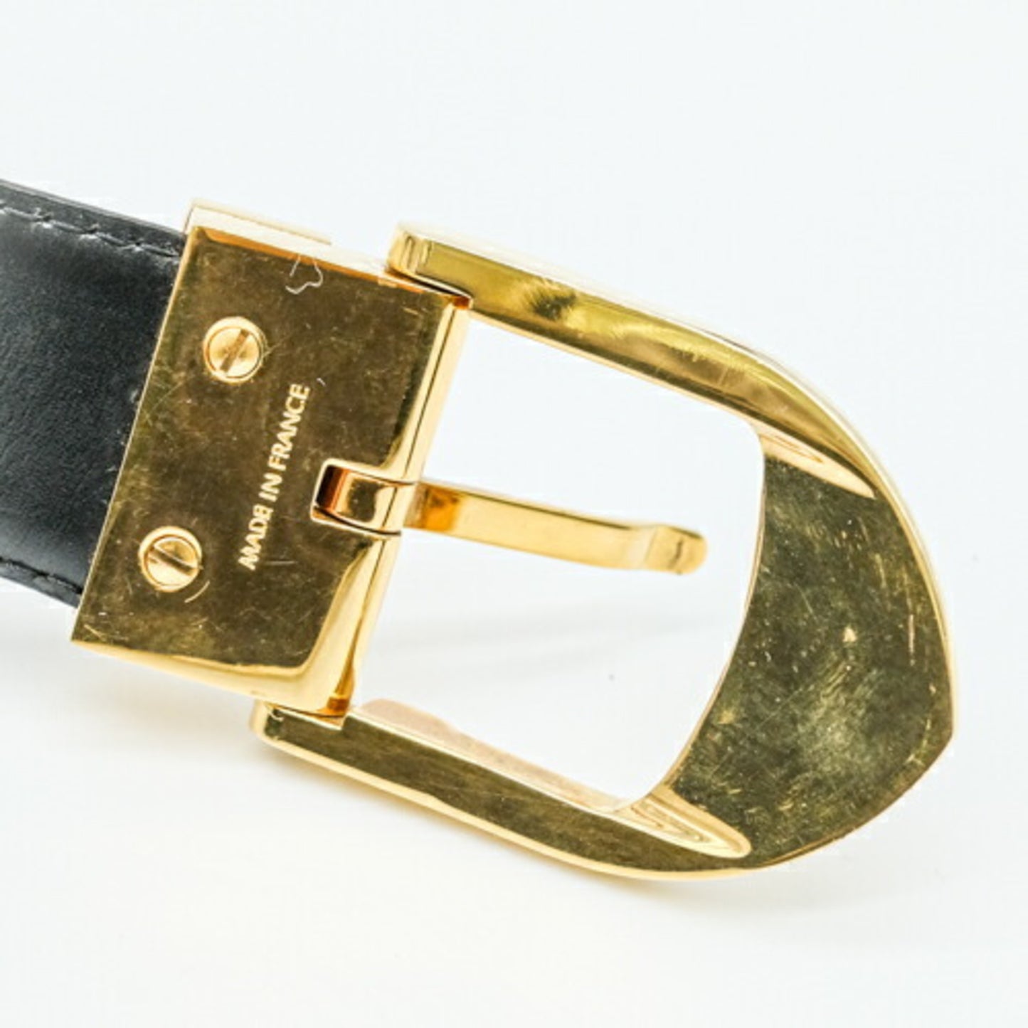 Louis Vuitton Black Leather Belt