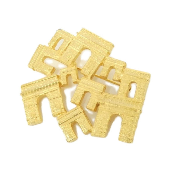 Chanel Gold Gold Plated Coco Mark