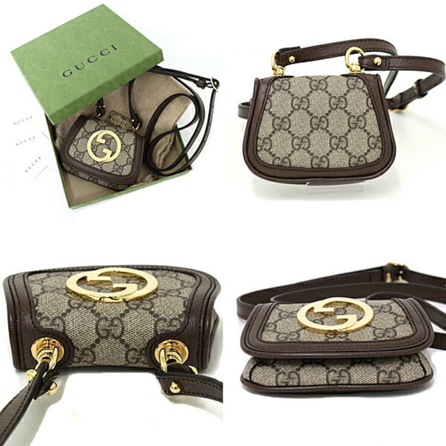 Gucci Brown Canvas Gg Canvas