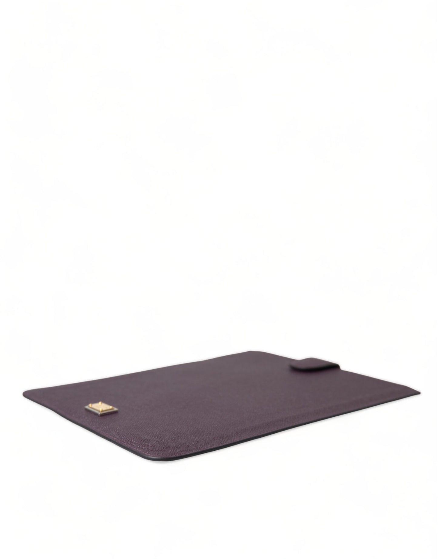 Dolce & Gabbana Elegant Leather Tablet Pouch In Rich Brown