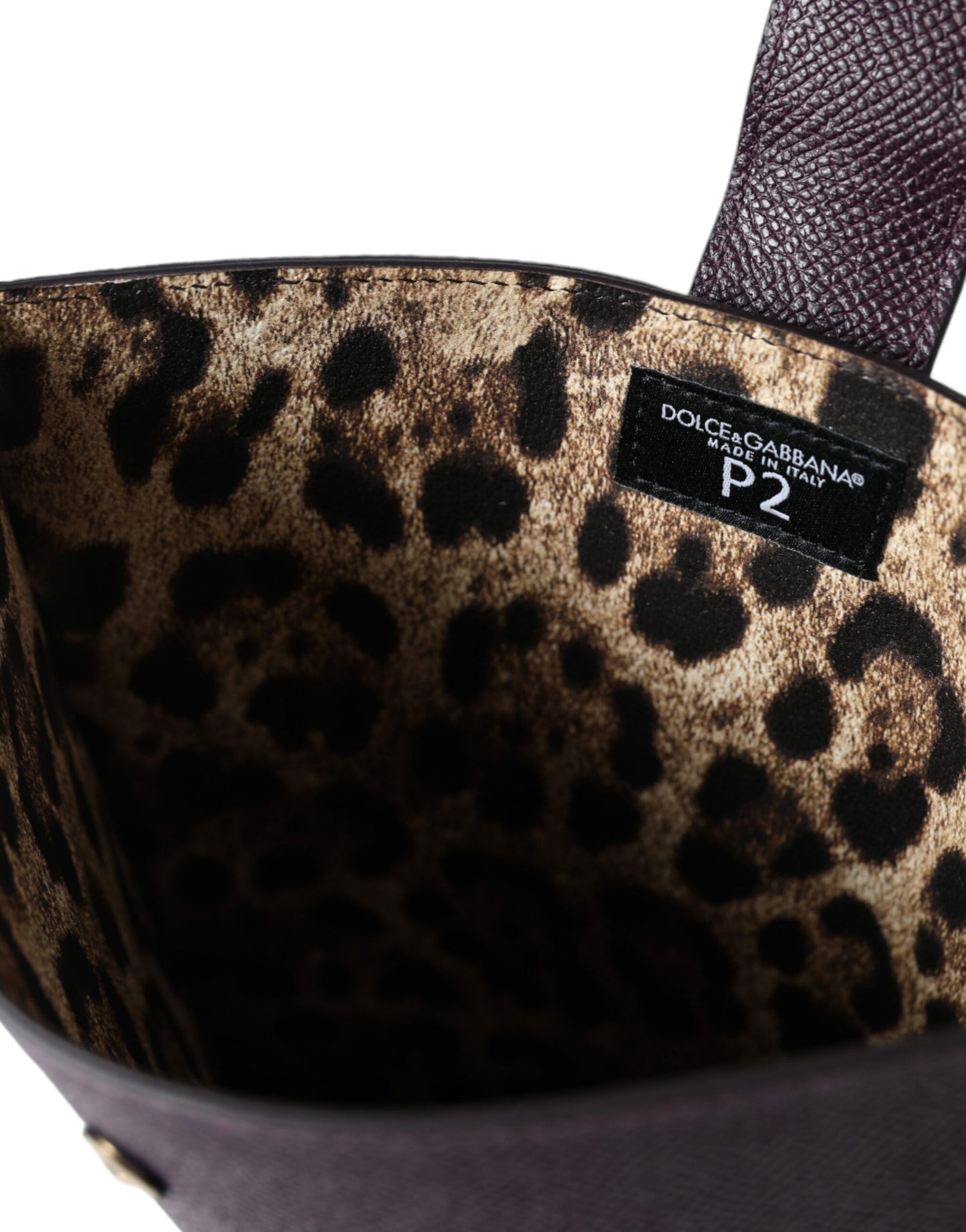 Dolce & Gabbana Elegant Leather Tablet Pouch In Rich Brown