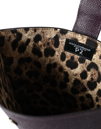 Dolce & Gabbana Elegant Leather Tablet Pouch In Rich Brown