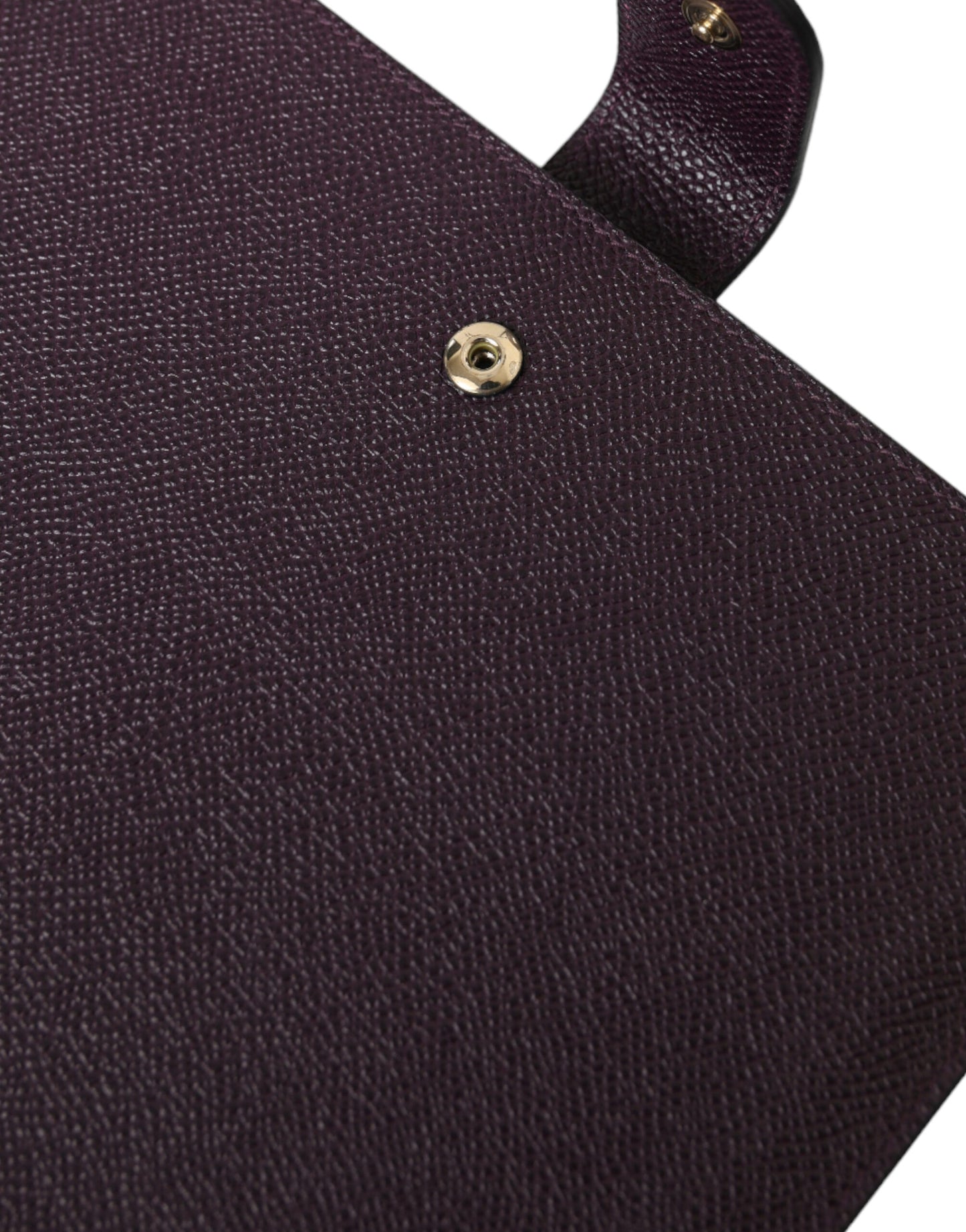 Dolce & Gabbana Elegant Leather Tablet Pouch In Rich Brown