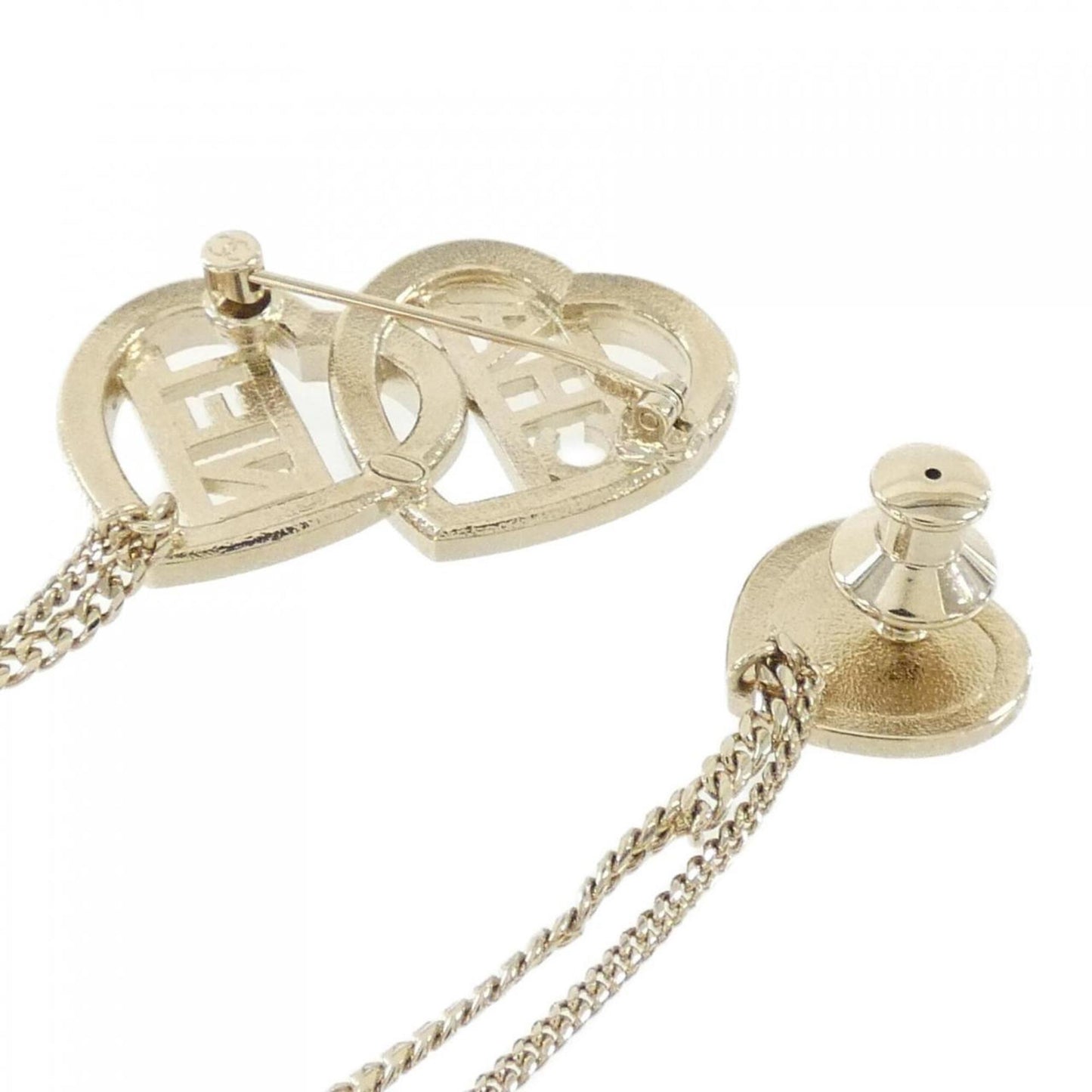 Chanel Gold Gold Plated Coco Mark