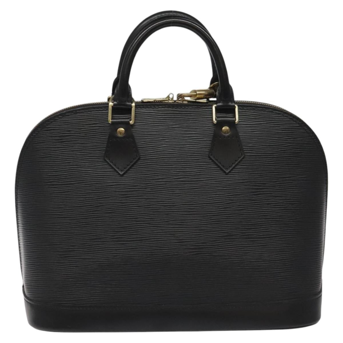 Louis Vuitton Black Leather Alma
