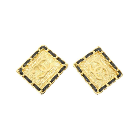 Chanel Black Gold Plated Coco Mark