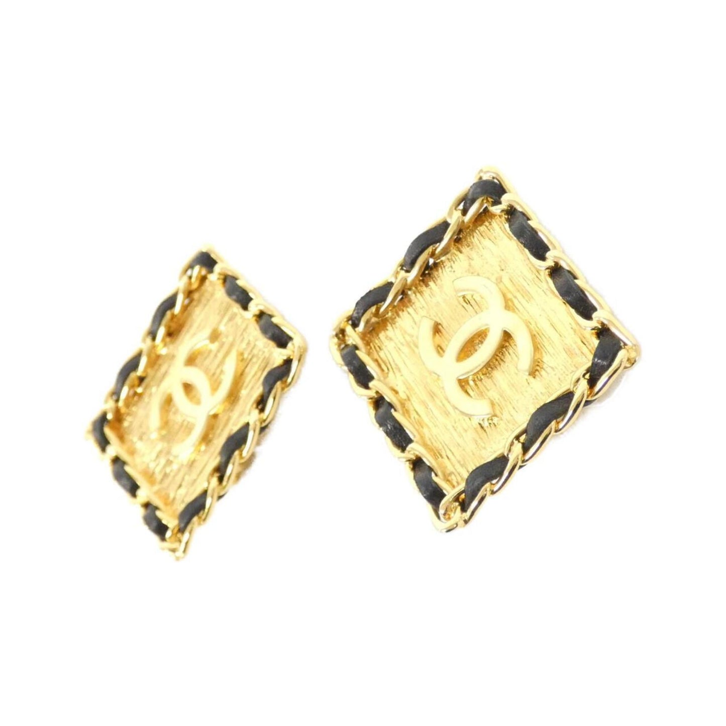 Chanel Black Gold Plated Coco Mark