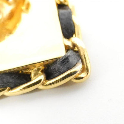 Chanel Black Gold Plated Coco Mark