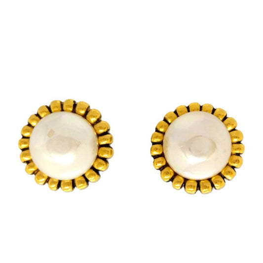 Chanel Gold Gold Plated Earring