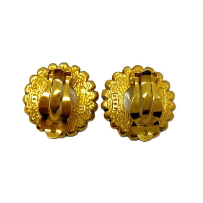 Chanel Gold Gold Plated Earring