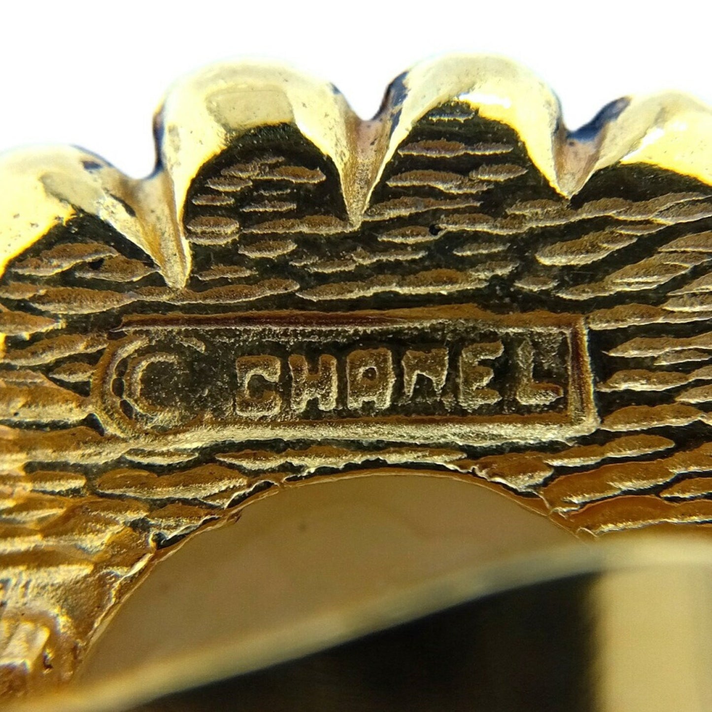 Chanel Gold Gold Plated Earring