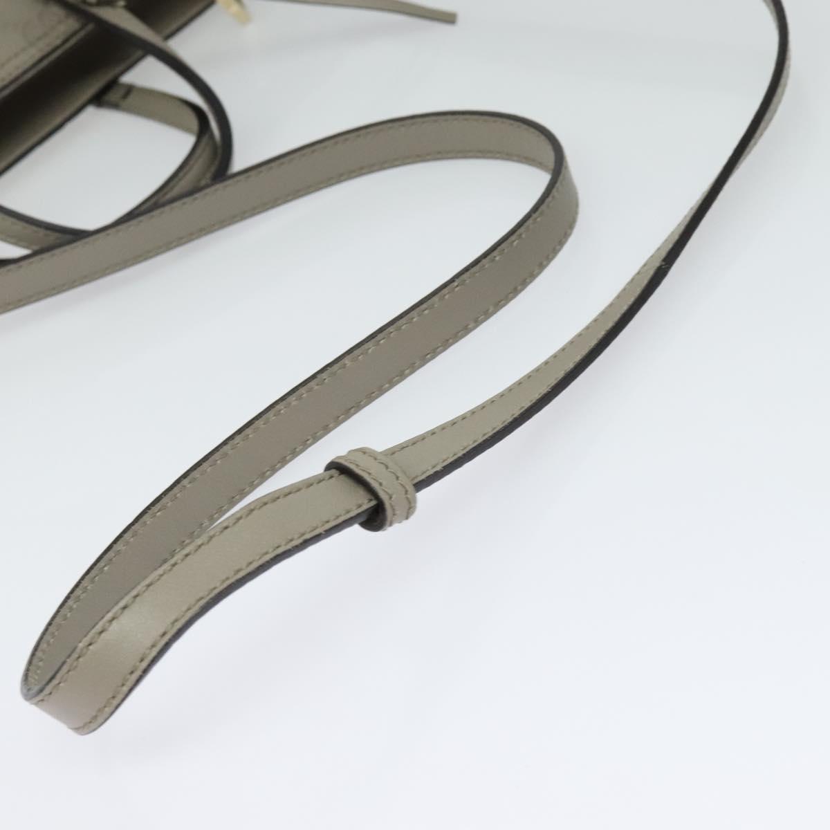 Gucci Gray Leather Bree