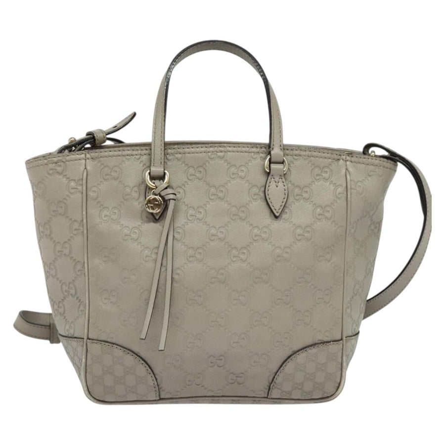 Gucci Gray Leather Bree