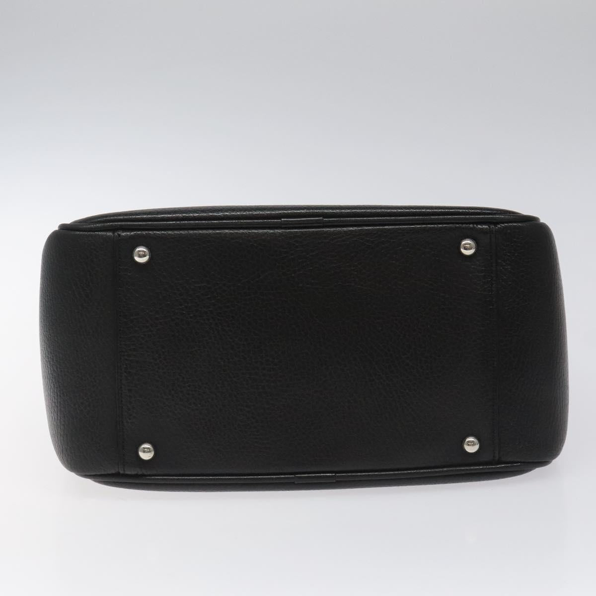 Burberry Black Leather Nova Check