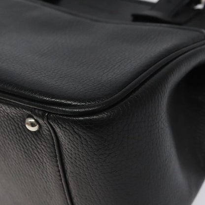 Burberry Black Leather Nova Check
